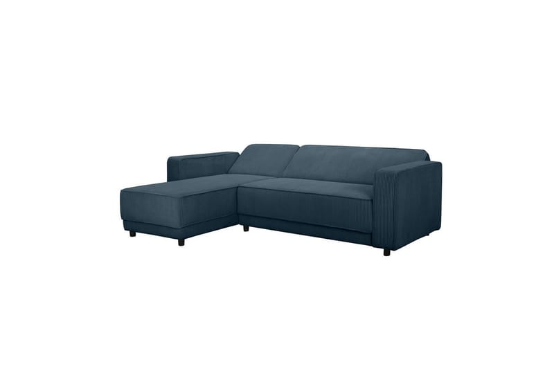 Sovesofa Allie Blå, Cordoroy, 82x229x154 cm - Blå, Cordoroy, 82x229x154 cm - Møbler - Sofaer - Sovesofaer - Sovesofa divan