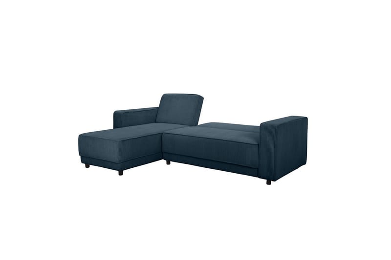 Sovesofa Allie Blå, Cordoroy, 82x229x154 cm - Blå, Cordoroy, 82x229x154 cm - Møbler - Sofaer - Sovesofaer - Sovesofa divan