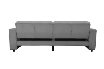 Sovesofa Allie Grå, Cordoroy, 81x225x91 cm - Grå, Cordoroy, 81x225x91 cm - Møbler - Sofaer - Sovesofaer - 3 seters sovesofa