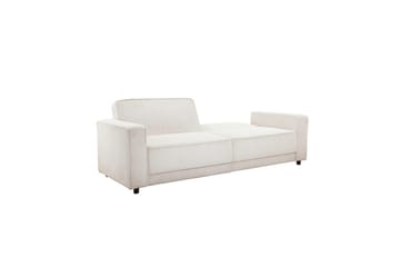 Sovesofa Allie Krem, Cordoroy, 81x225x91 cm - Krem, Cordoroy, 81x225x91 cm - Møbler - Sofaer - Sovesofaer - 3 seters sovesofa