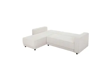 Sovesofa Allie Krem, Cordoroy, 82x229x154 cm - Krem, Cordoroy, 82x229x154 cm - Møbler - Sofaer - Sovesofaer - Sovesofa divan