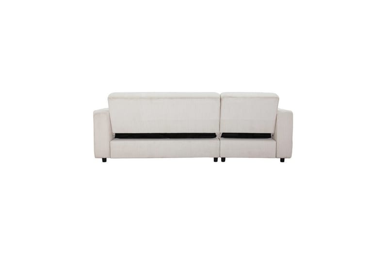 Sovesofa Allie Krem, Cordoroy, 82x229x154 cm - Krem, Cordoroy, 82x229x154 cm - Møbler - Sofaer - Sovesofaer - Sovesofa divan