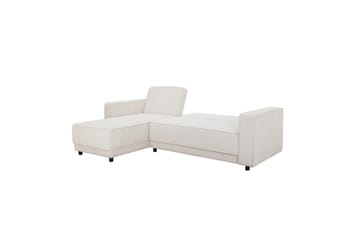 Sovesofa Allie Krem, Cordoroy, 82x229x154 cm - Krem, Cordoroy, 82x229x154 cm - Møbler - Sofaer - Sovesofaer - Sovesofa divan