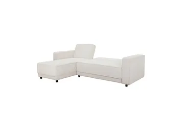 Sovesofa Allie Krem, Cordoroy, 82x229x154 cm - Krem, Cordoroy, 82x229x154 cm - Møbler - Sofaer - Sovesofaer - Sovesofa divan