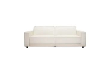 Sovesofa Allie Krem, Fløyel, 81x225x91 cm - Krem, Fløyel, 81x225x91 cm - Møbler - Sofaer - Sovesofaer - 3 seters sovesofa
