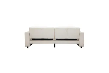 Sovesofa Allie Krem, Fløyel, 81x225x91 cm - Krem, Fløyel, 81x225x91 cm - Møbler - Sofaer - Sovesofaer - 3 seters sovesofa