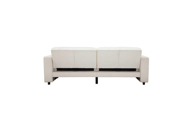Sovesofa Allie Krem, Fløyel, 81x225x91 cm - Krem, Fløyel, 81x225x91 cm - Møbler - Sofaer - Sovesofaer - 3 seters sovesofa