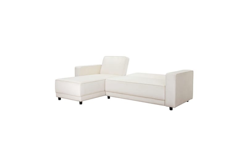 Sovesofa Allie Krem, Fløyel, 82x229x154 cm - Krem, Fløyel, 82x229x154 cm - Møbler - Sofaer - Sovesofaer - Sovesofa divan