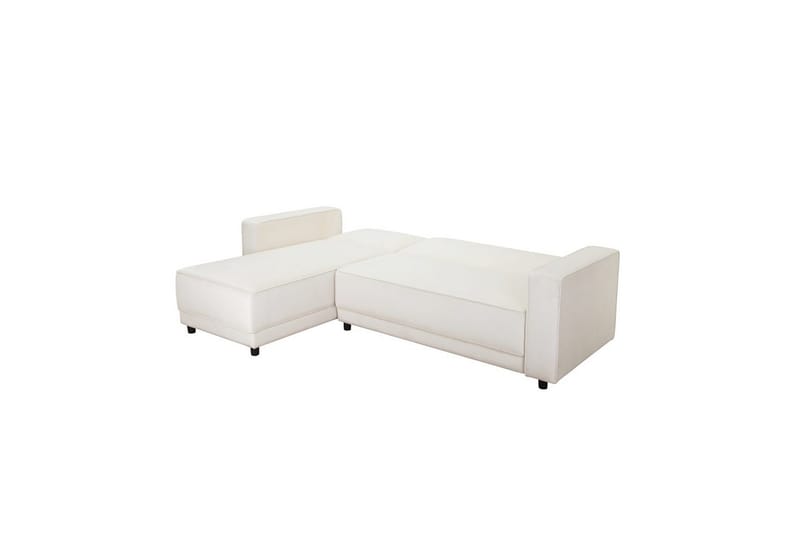 Sovesofa Allie Krem, Fløyel, 82x229x154 cm - Krem, Fløyel, 82x229x154 cm - Møbler - Sofaer - Sovesofaer - Sovesofa divan
