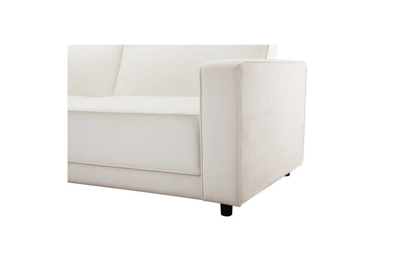 Sovesofa Allie Krem, Fløyel, 82x229x154 cm - Krem, Fløyel, 82x229x154 cm - Møbler - Sofaer - Sovesofaer - Sovesofa divan
