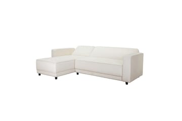 Sovesofa Allie Krem, Fløyel, 82x229x154 cm - Krem, Fløyel, 82x229x154 cm - Møbler - Sofaer - Sovesofaer - Sovesofa divan
