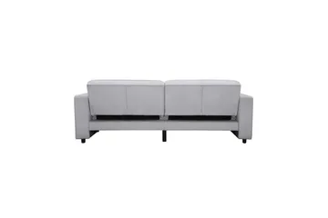 Sovesofa Allie Lys grå, Fløyel, 81x225x91 cm - Lys grå, Fløyel, 81x225x91 cm - Møbler - Sofaer - Sovesofaer - 3 seters sovesofa