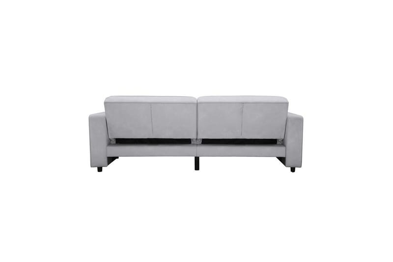 Sovesofa Allie Lys grå, Fløyel, 81x225x91 cm - Lys grå, Fløyel, 81x225x91 cm - Møbler - Sofaer - Sovesofaer - 3 seters sovesofa