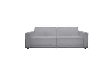 Sovesofa Allie Lys grå, Fløyel, 81x225x91 cm - Lys grå, Fløyel, 81x225x91 cm - Møbler - Sofaer - Sovesofaer - 3 seters sovesofa