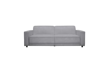 Sovesofa Allie Lys grå, Fløyel, 81x225x91 cm - Lys grå, Fløyel, 81x225x91 cm - Møbler - Sofaer - Sovesofaer - 3 seters sovesofa