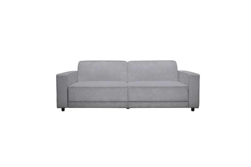 Sovesofa Allie Lys grå, Fløyel, 81x225x91 cm - Lys grå, Fløyel, 81x225x91 cm - Møbler - Sofaer - Sovesofaer - 3 seters sovesofa