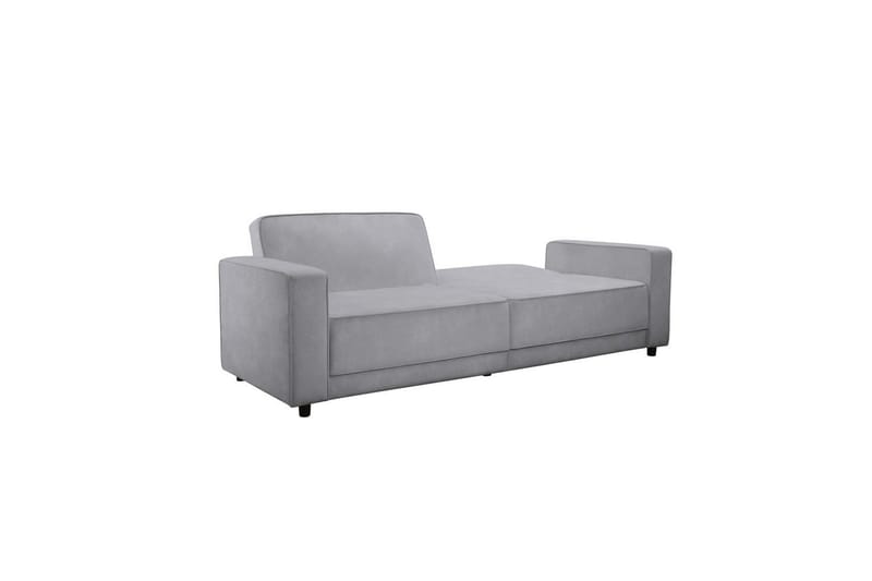 Sovesofa Allie Lys grå, Fløyel, 81x225x91 cm - Lys grå, Fløyel, 81x225x91 cm - Møbler - Sofaer - Sovesofaer - 3 seters sovesofa