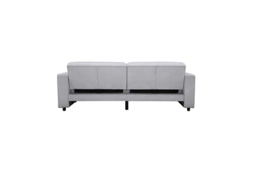 Sovesofa Allie Lys grå, Fløyel, 81x225x91 cm - Lys grå, Fløyel, 81x225x91 cm - Møbler - Sofaer - Sovesofaer - 3 seters sovesofa