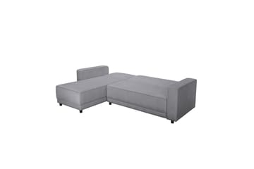 Sovesofa Allie Lys grå, Fløyel, 82x229x154 cm - Lys grå, Fløyel, 82x229x154 cm - Møbler - Sofaer - Sovesofaer - Sovesofa divan