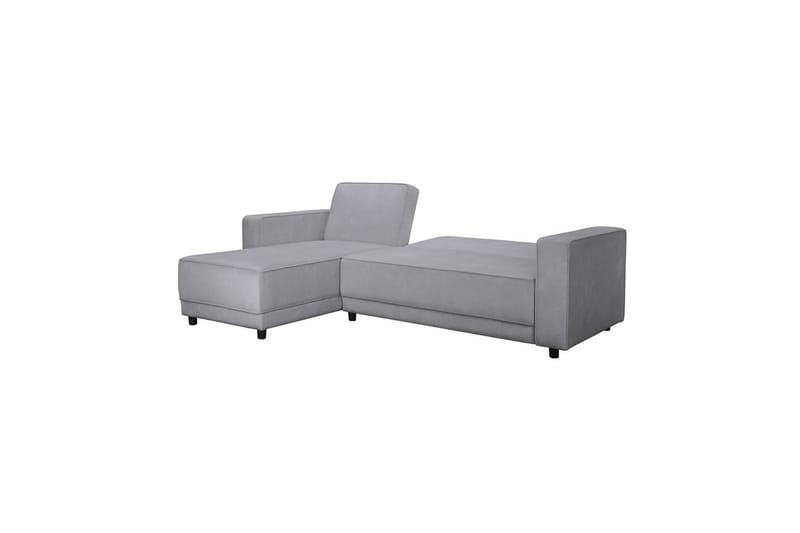Sovesofa Allie Lys grå, Fløyel, 82x229x154 cm - Lys grå, Fløyel, 82x229x154 cm - Møbler - Sofaer - Sovesofaer - Sovesofa divan