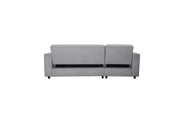 Sovesofa Allie Lys grå, Fløyel, 82x229x154 cm - Lys grå, Fløyel, 82x229x154 cm - Møbler - Sofaer - Sovesofaer - Sovesofa divan