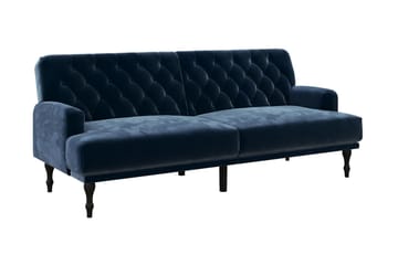 Sovesofa Aruby - Blå - Møbler - Sofaer - Fløyelssofaer