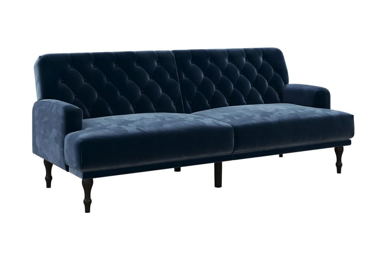 Sovesofa Aruby - Blå - Møbler - Sofaer - Fløyelssofaer