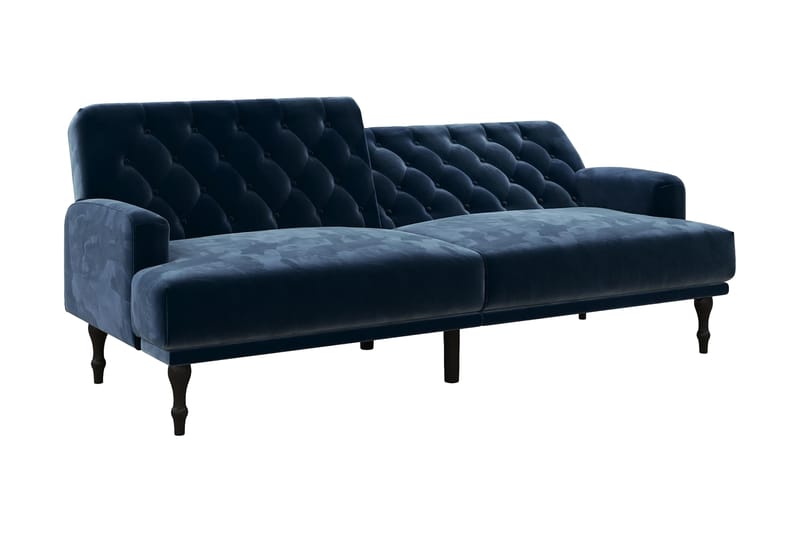 Sovesofa Aruby - Blå - Møbler - Sofaer - Fløyelssofaer