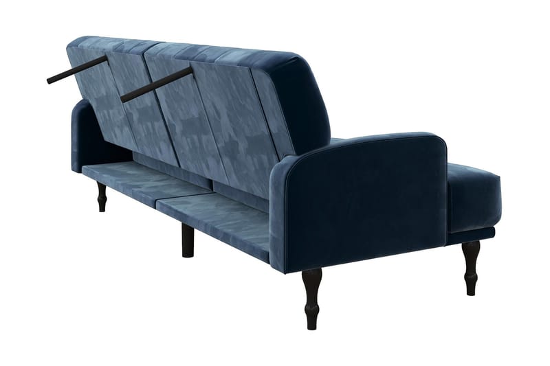 Sovesofa Aruby - Blå - Møbler - Sofaer - Fløyelssofaer