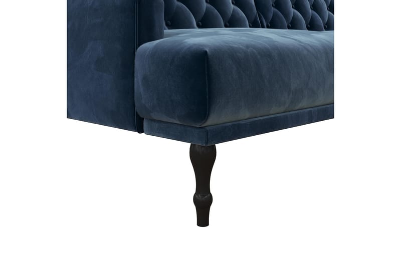 Sovesofa Aruby - Blå - Møbler - Sofaer - Fløyelssofaer