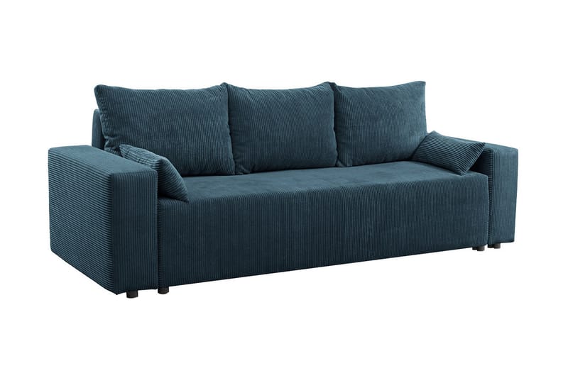 Sovesofa - Blå - Møbler - Sofaer - Sovesofaer - Langsgående sovesofa