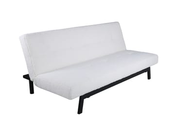 Bodil Sovesofa - Hvit / Svart - Møbler - Sofaer - Sovesofaer - Langsgående sovesofa