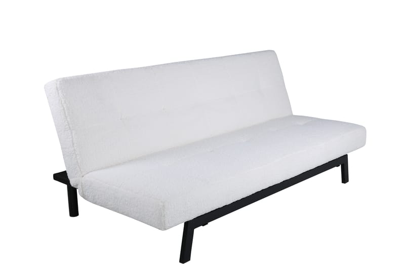 Bodil Sovesofa - Hvit / Svart - Møbler - Sofaer - Sovesofaer - Langsgående sovesofa