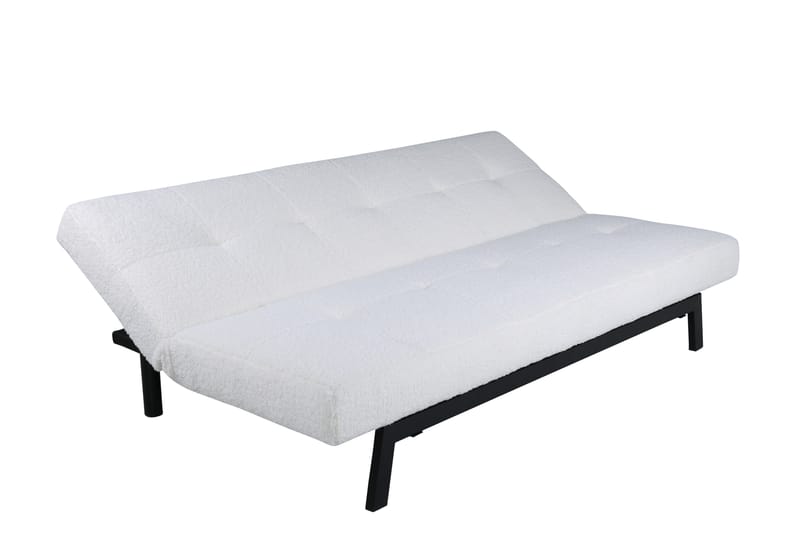 Bodil Sovesofa - Hvit / Svart - Møbler - Sofaer - Sovesofaer - Langsgående sovesofa