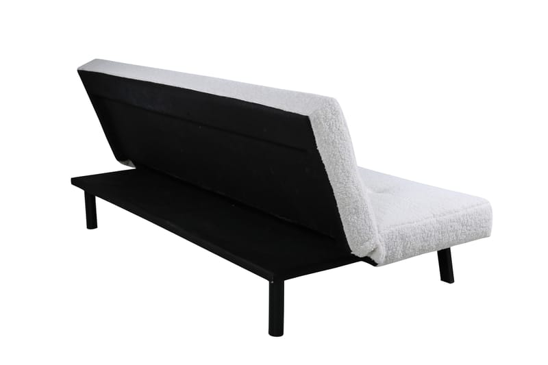 Bodil Sovesofa - Hvit / Svart - Møbler - Sofaer - Sovesofaer - Langsgående sovesofa