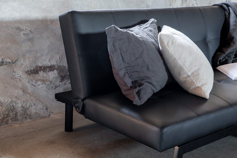 Bodil Sovesofa - Svart - Møbler - Sofaer - Sovesofaer - Langsgående sovesofa