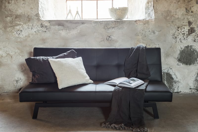 Bodil Sovesofa - Svart - Møbler - Sofaer - Sovesofaer - Langsgående sovesofa