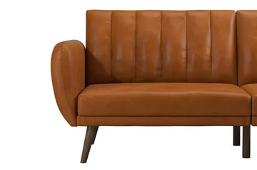Sovesofa Brittany - Lysebrun - Møbler - Sofaer - Sovesofaer - Langsgående sovesofa