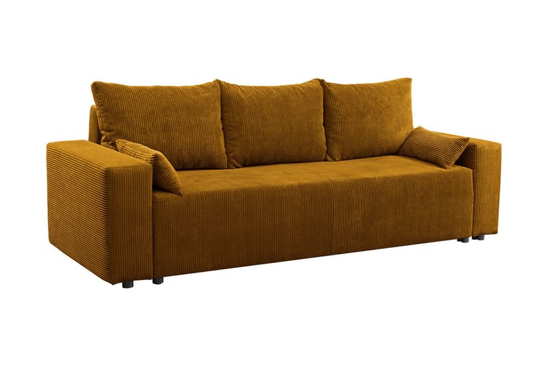 Sovesofa - Brun - Møbler - Sofaer - Sovesofaer - Langsgående sovesofa