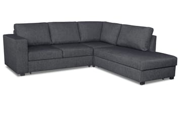Sovesofa Carosello 3-seter Høyre - Mørkgrå - Møbler - Sofaer - Sovesofaer - Sovesofa divan