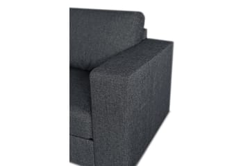Sovesofa Carosello 3-seter Venstre - Mørkgrå - Møbler - Sofaer - Sovesofaer - Sovesofa divan
