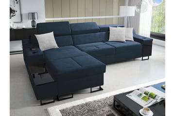 3-seters Sovesofa Venstre - Blå - Møbler - Sofaer - Sovesofaer - Sovesofa divan