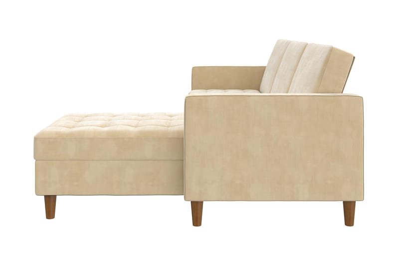 3-sits Divansovesofa Presley Justerbar Kremhvit/Tre - Dorel Home - Sovesofa divan