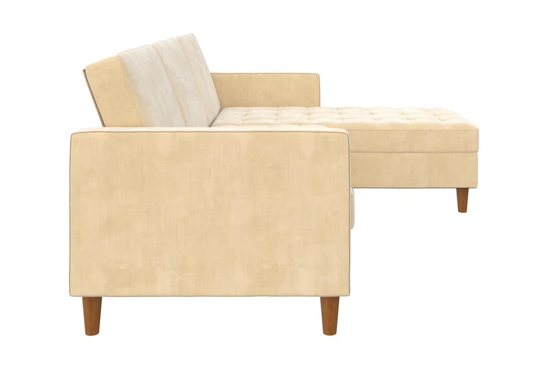 3-sits Divansovesofa Presley Justerbar Kremhvit/Tre - Dorel Home - Sovesofa divan