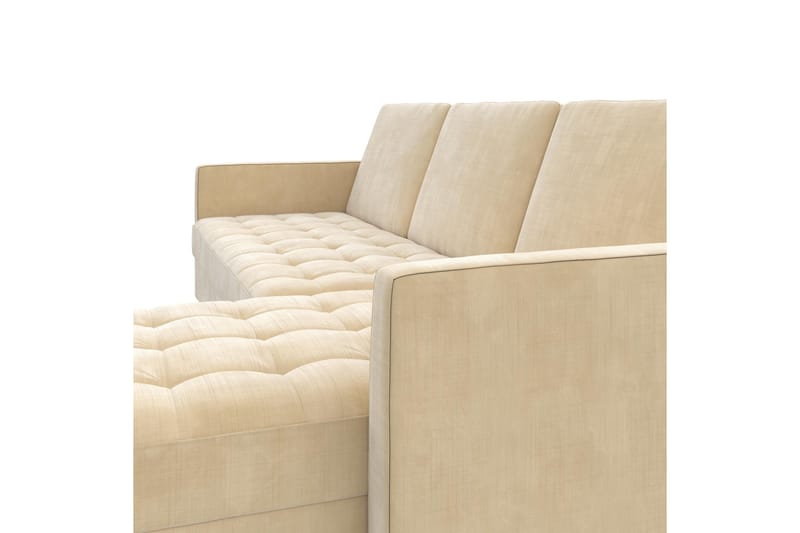 3-sits Divansovesofa Presley Justerbar Kremhvit/Tre - Dorel Home - Sovesofa divan