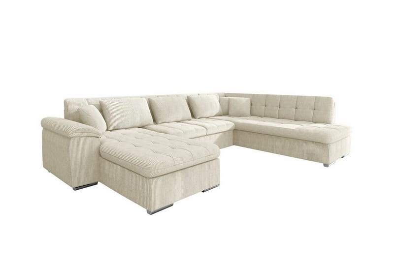 5-seters Hjørnesofa Sakri - Beige - Sovesofa divan