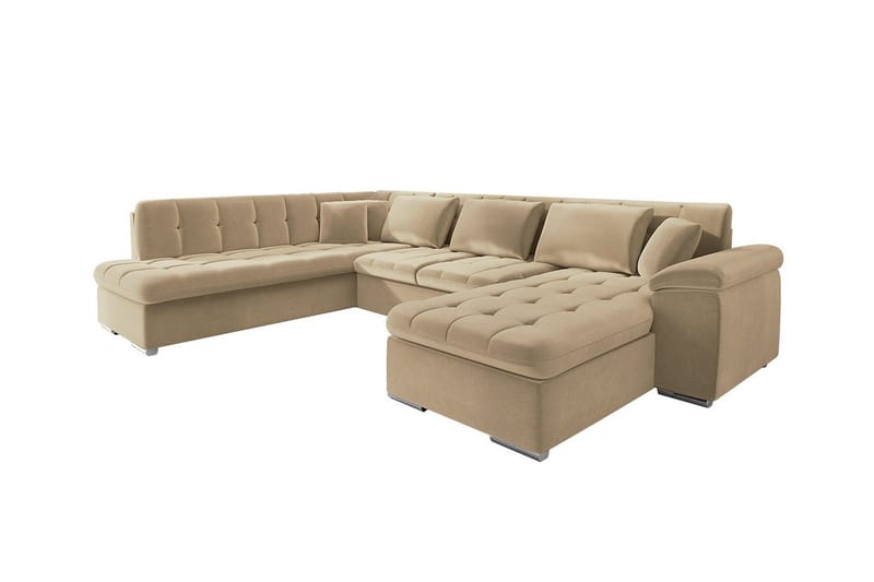 5-seters Hjørnesofa Sakri - Beige - Sovesofa divan