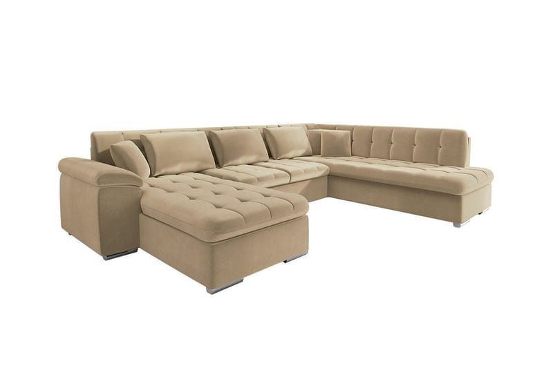 5-seters Hjørnesofa Sakri - Beige - Sovesofa divan