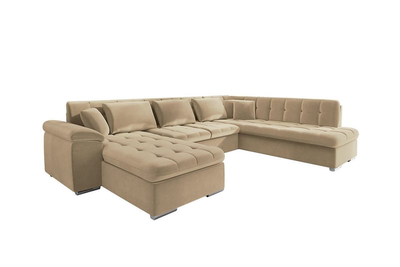 5-seters Hjørnesofa Sakri - Beige - Sovesofa divan