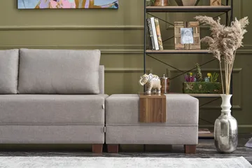 Algeria Sovesofa m. Divan 4-seters 140x190 - Krem - Møbler - Sofaer - Sovesofaer - Sovesofa divan